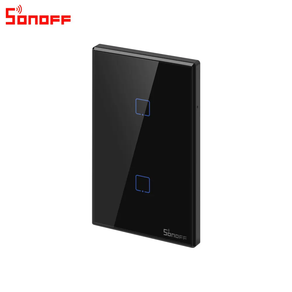 Itead Sonoff T3US 120 Размеры 1/2/3 TX 433 МГц RF удаленным управлением переключатель Wi-Fi с границы работает с Amazon Alexa Google Home IFTTT