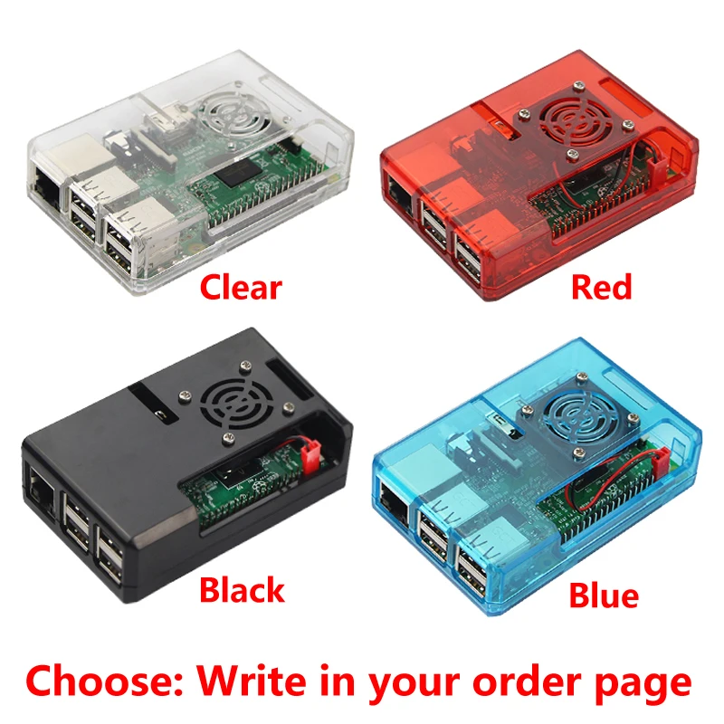 Оригинальная плата Raspberry Pi 3 B или 3B Plus со встроенным WiFi и Bluetooth + корпус ABS блок