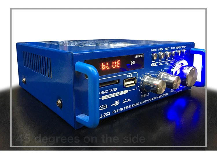 Мини усилитель 12 В/220 В bluetooth усилитель/радио/U диск/домашний/автомобильный