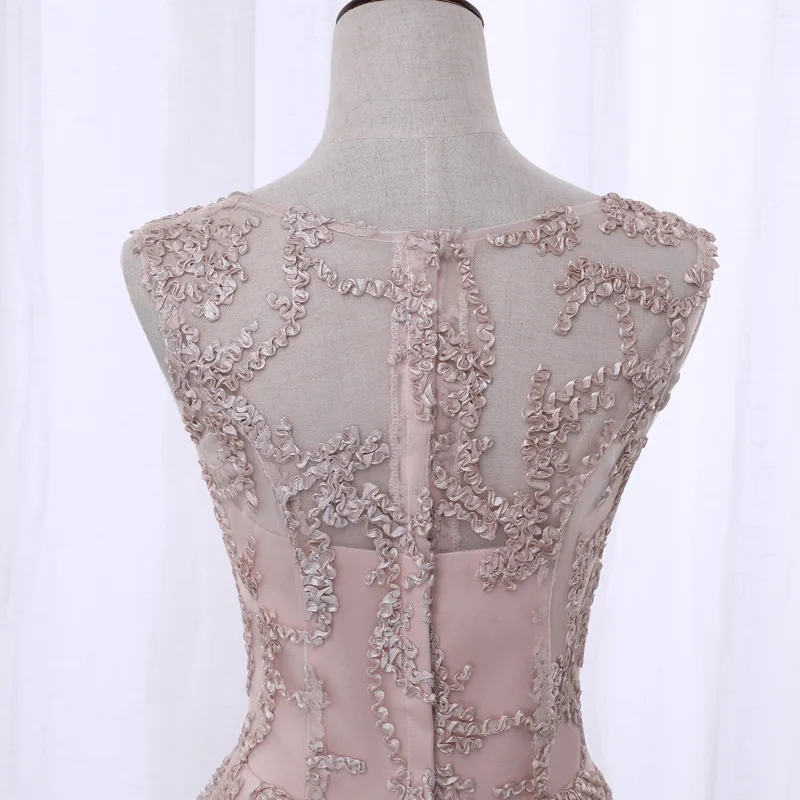 2020 Vestido De Festa Простое розовое кружевное коктейльное платье с глубоким вырезом