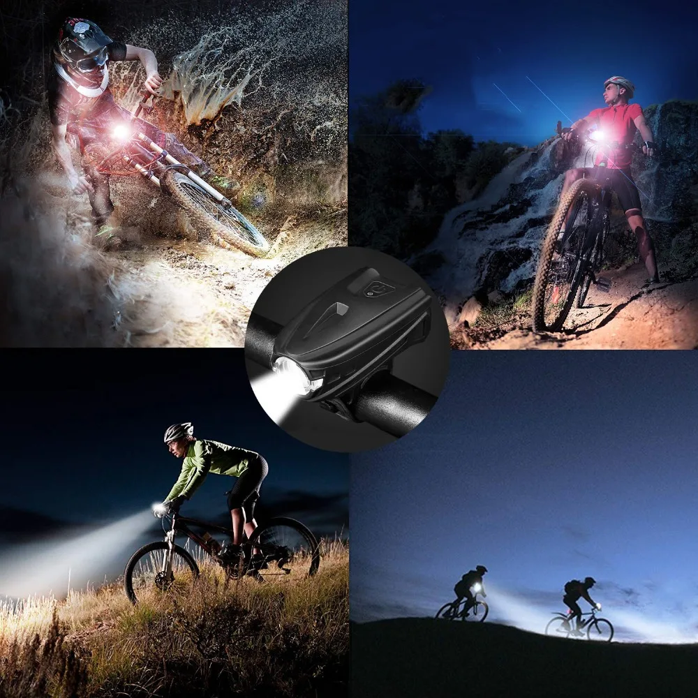 

USB charging bicycle light 5 light mode LED Bike light touch switch waterproof cycling accessories suit for night riding