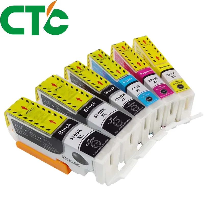 Картридж для принтера Canon PIXMA MG5750 MG5751 MG5752 MG6850 MG6853 TS6050 570 6051 6052 5050|Чернильные