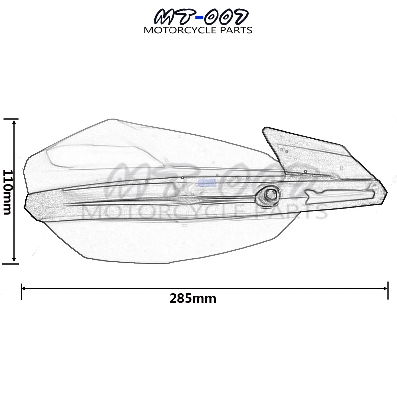 Белый руль ручной охраны Handguard Dirt Pit Bike мотоцикл ATV EXC excf SX SXF SXS XC XCR XCW XCF XCRF NXC MX SMR DUKE