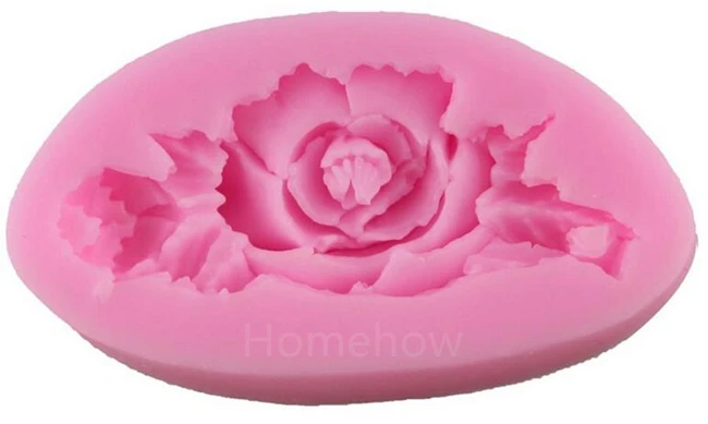 1PC/Lot 3D Blooming Rose Silicone Mold For Cake Cupcake Decoration Flower Leaf Shape Chocolate Soap Mould | Дом и сад