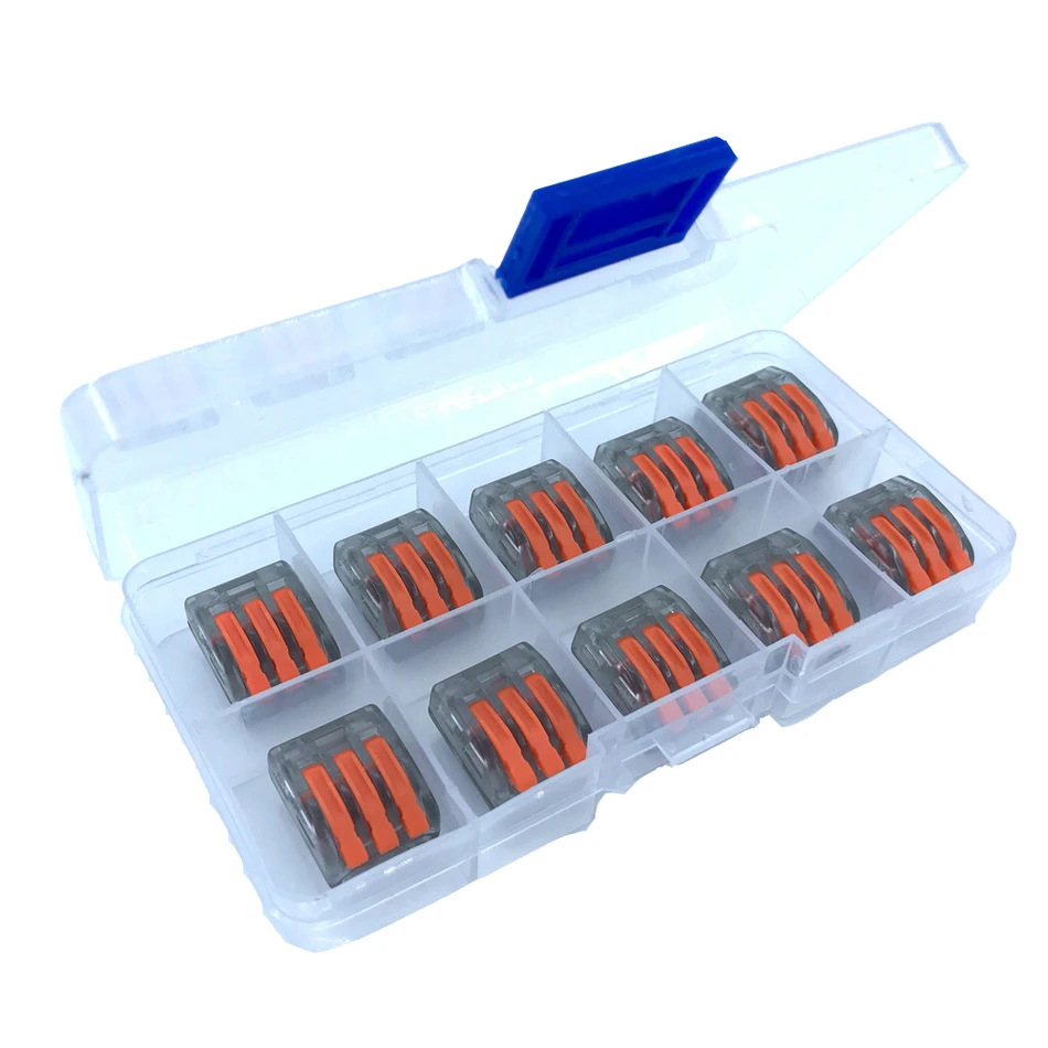 Коннектор 222 413 10 шт./кор. Универсальный Конектор Для быстрой проводки проводов