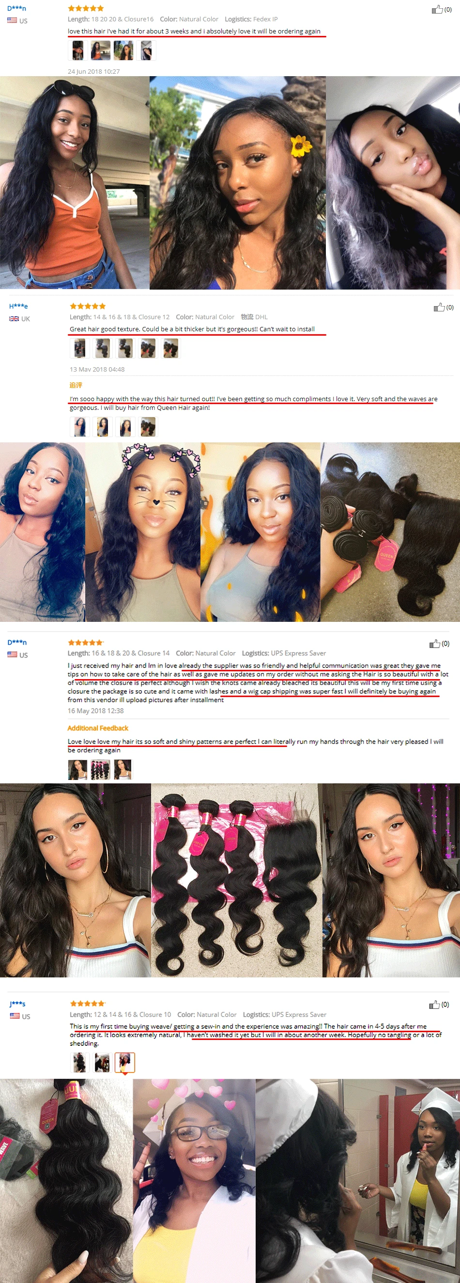 Queen hair бразильские волнистые волосы, для придания объема пряди Remy волнистые человеческие волосы для наращивания 1/3/4 пряди натуральных Цвет волос