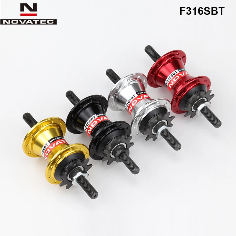 Novatec F316SBT, 20 отверстий, 9 т, складной велосипед, одна скорость, задние велосипедные ступицы с звездочками и замком, 80 мм, черный, красный, серебристый, золотой