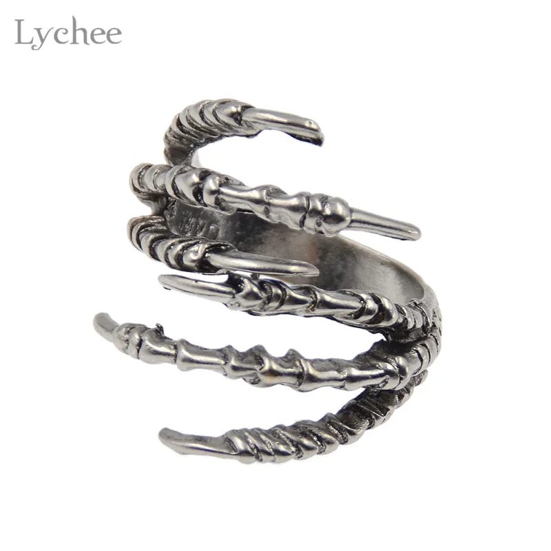Lychee 2 шт./лот готический панк античный золотой цвет Орлиный коготь дредлок ужас