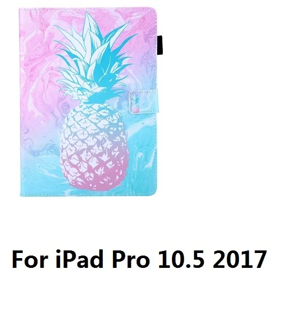 For iPad Pro 10.5 Розовый узор ананас PU и PC с отделением для карт чехол для iPad 9,7 Air 1 2 Pro 9,7 10,5 Mini 12345 Air 10,5 - Цвет: For iPad Pro 10.5