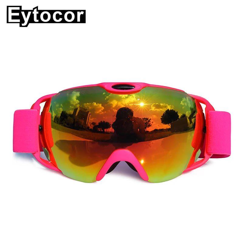 EYTOCOR Профессиональные противотуманные лыжные очки UV400 защита для катания на
