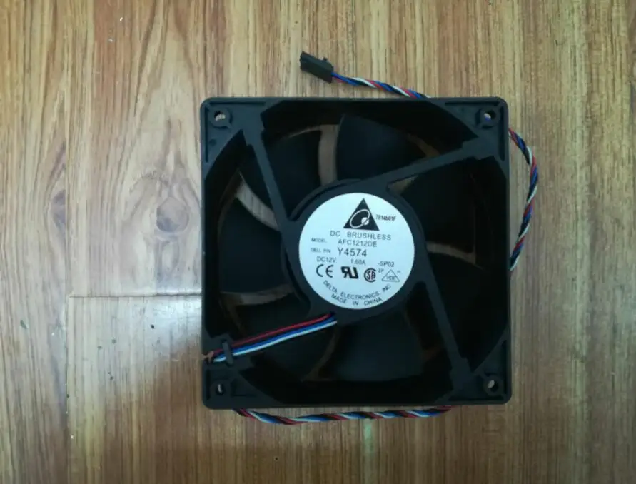 wholesale:delta AFC1212DE 120*120*38 12cm 12V 1.6A 4 line PWM control air fan mill | Компьютеры и офис