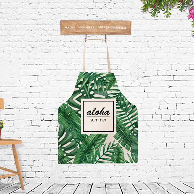 High quality customizable children's apron linen fabric Food cooking painting clean dustproof accessories | Дом и сад
