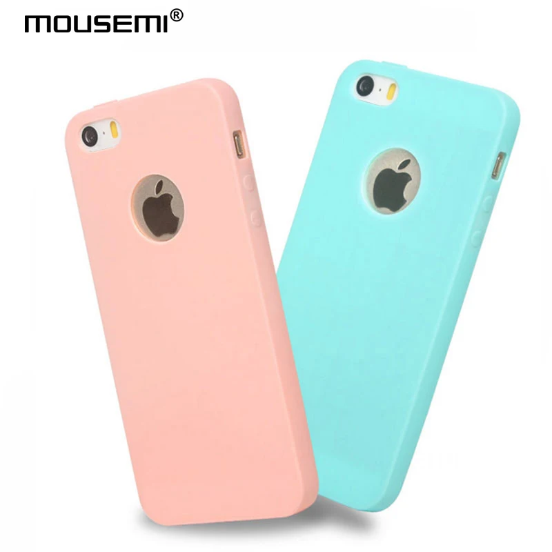 MOUSEMI Soft Phone Cases For iPhone 5s 5 se Tpu Case Cover Apple s Silicone Candy On |