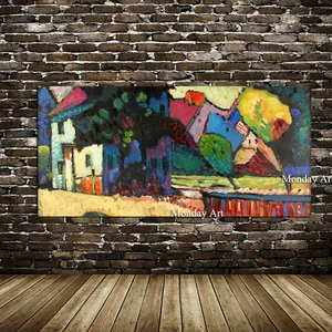 Wholesale High Quality Abstract Trees Oil Painting On Canvas Handmade Beautiful Colors Abstract Landscape Trees Oil Paintings