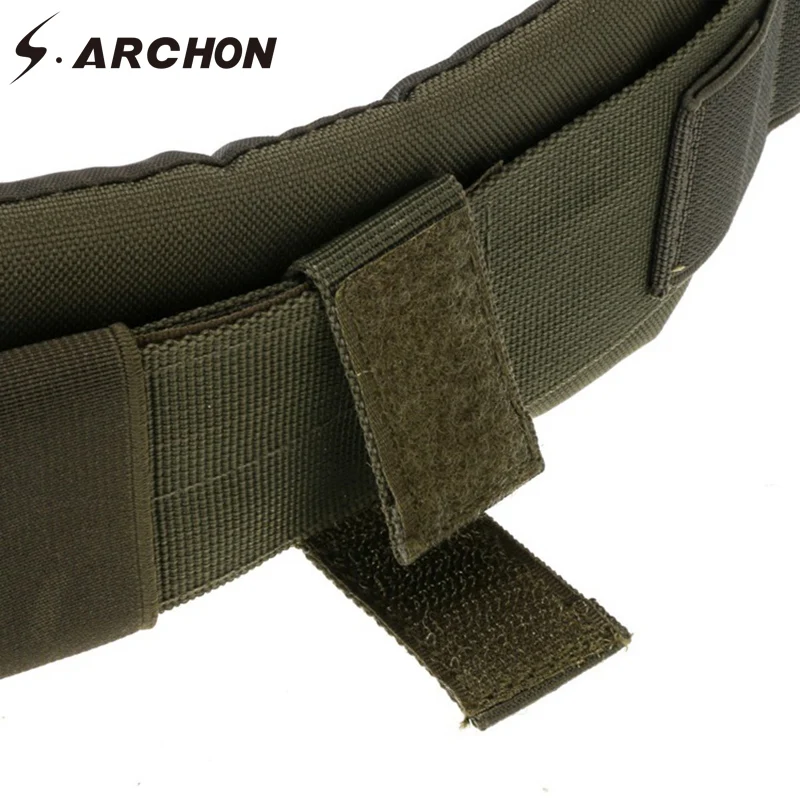 S.ARCHON Камуфляжный страйкбол солдат тактический боевой ремень для мужчин Пейнтбол