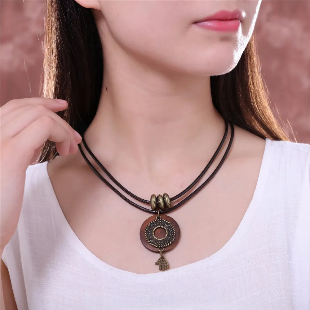 Новинка 2017 года ближайшие основа для кулонов и ожерелья деревянный круг рук