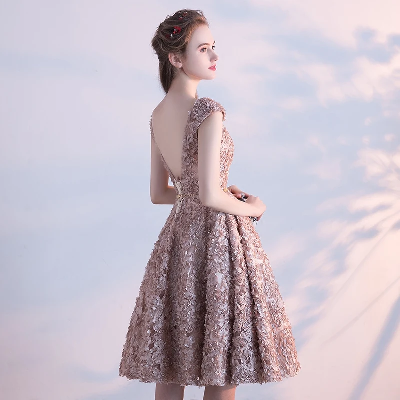 weiyin Real Photo 2020 New Prom Dress In Stock Evening Gown A-line Lace Formal Wedding Party Dresses WY415 | Свадьбы и торжества