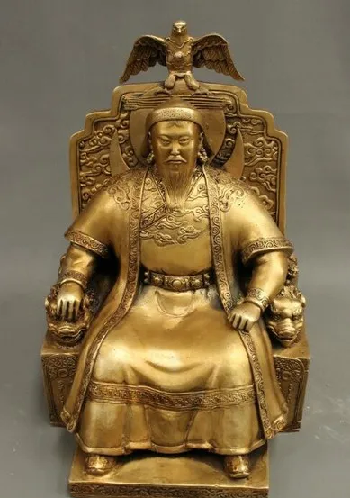 YM 312 16 дюймов китайская планшетория с зелеными звеньями King Tercel Genghis Khan статуя