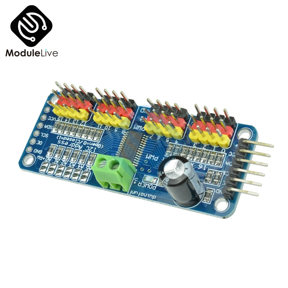 16 канальный видеорегистратор 12 битная ШИМ/Servo Driver I2C интерфейс PCA9685 модуль Raspberry pi