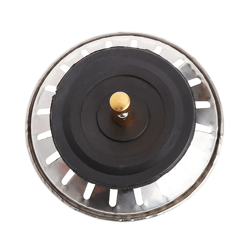 Kitchen Stainless Steel Basin Drain Dopant Sink Strainer Basket Waste Filter | Sinks