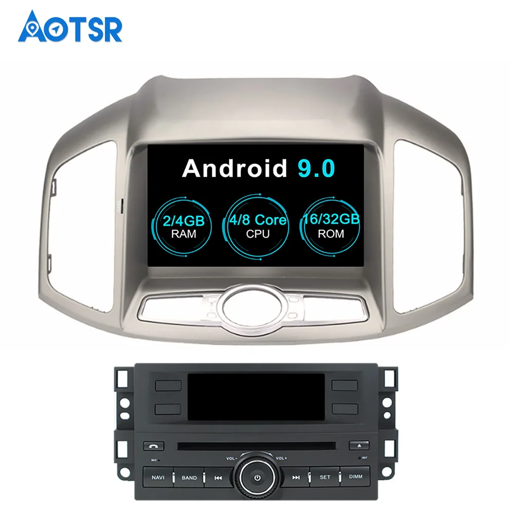 Автомобильный DVD плеер Aotsr Android 9 0 с GPS навигацией для CHEVROLET CAPTIVA 2007 2012