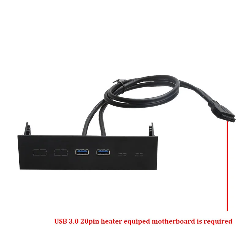 En-Labs PC 5,25 USB 3,0 USB 2,0 разветвитель на передней панели, 2-портовый USB 3-20 pin, 2-портовый USB 2-9 pin адаптер-черный пластик