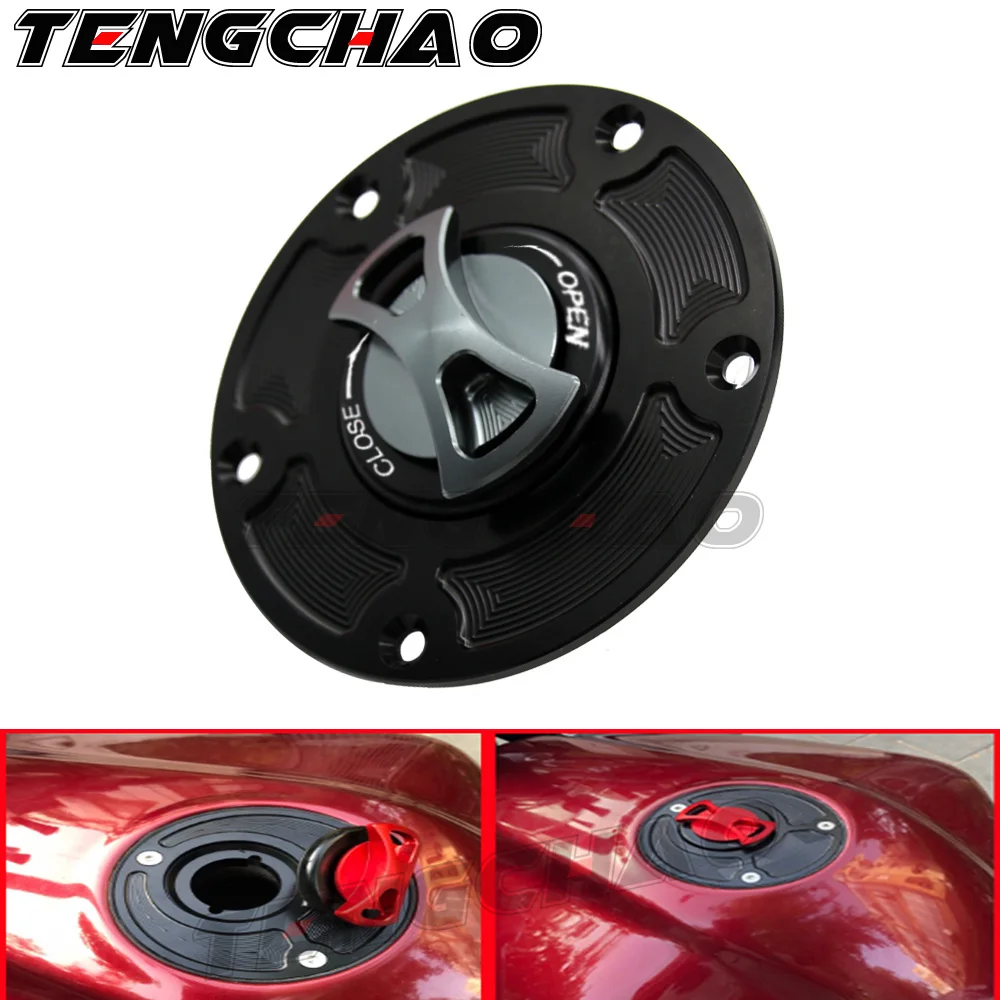 

Motorcycle CNC Keyless Gas Fuel Tank Cap Cover For Ducati MONSTER 696 / 796 / 1100 / EVO ALL YEARS