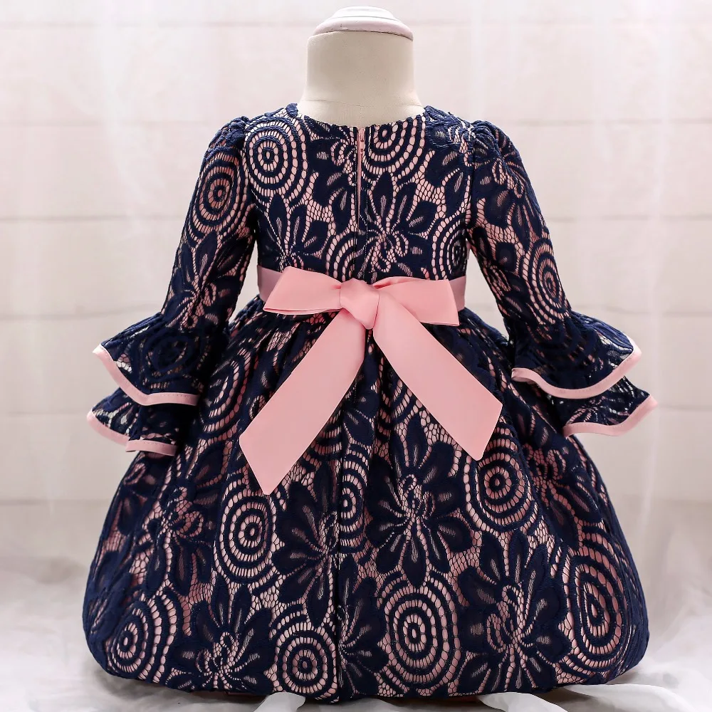 Autumn Christening Baby Girl Dress Wedding Long Sleeve 1 year birthday Newborn Princess Dresses Infant Tutu clothes | Детская одежда и