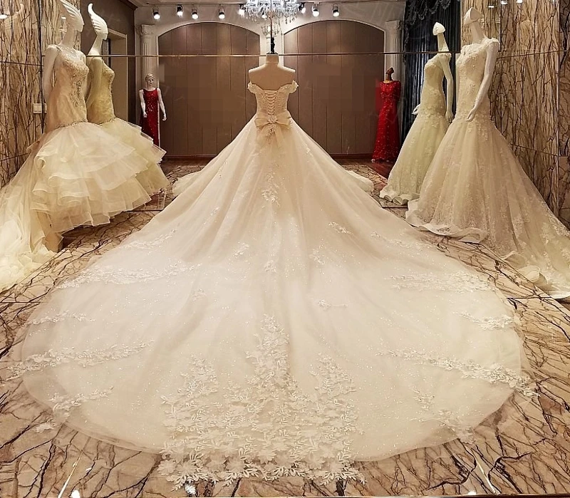 Свадебное платье с вырезом лодочкой кружево аппликация бисером vestidos longos