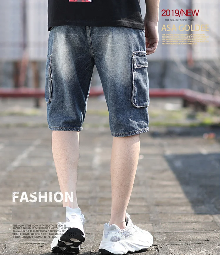 Best SellerDenim Shorts For SS2019 Summer New Collection Suitable Slim Fit Small Straight Male Trousers Denim | Мужская одежда