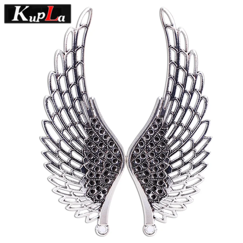 Kupla винтажные Подвески с большими крыльями DIY модные ангельские крылья