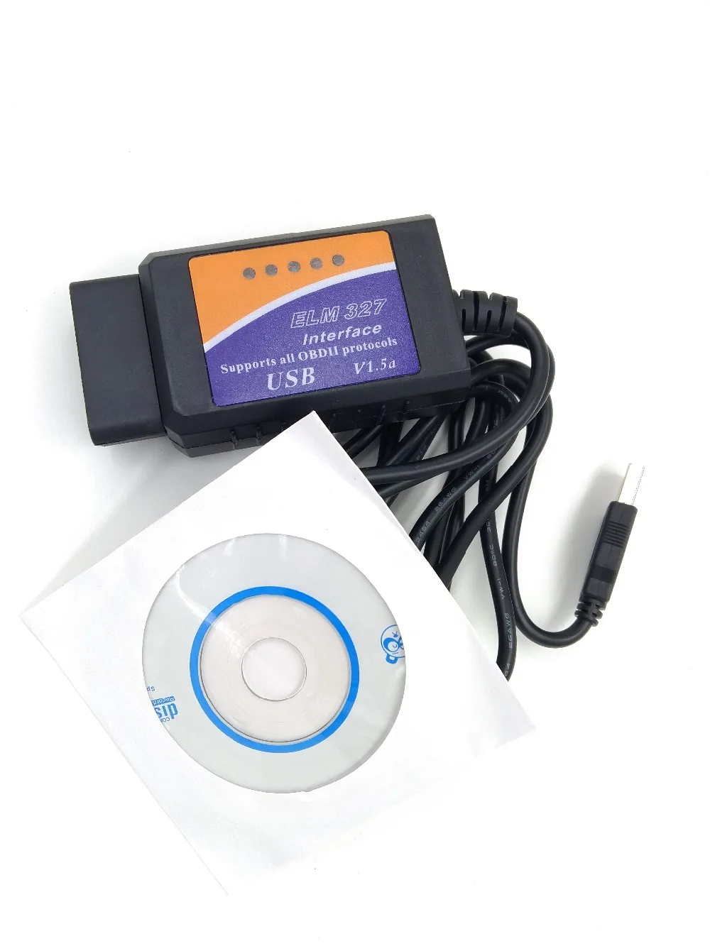 Лучшее качество диагностический инструмент V1.5 ELM327 USB FTDI FT232RL+ PIC18F2480 чип модифицированный FTDI чип OBD2 поддерживает все протоколы OBDII