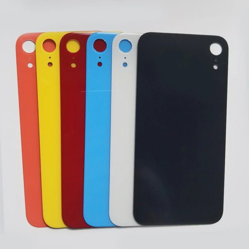 Задний корпус для iPhone XR крышка батареи Стекло задняя дверь с объективом камеры