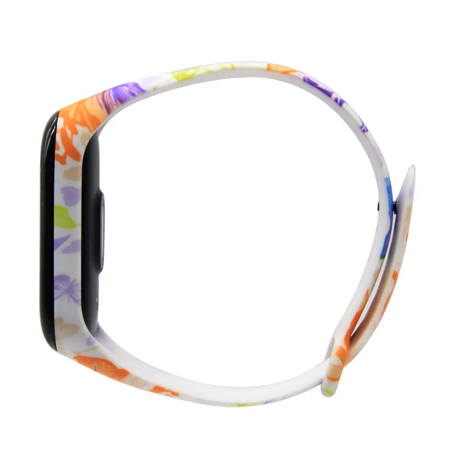 Ремешок с розовым цветком для Xiaomi mi 3/4 браслет ремешок для mi Band 3 4 аксессуары браслет mi band 3 4 ремешок-браслет