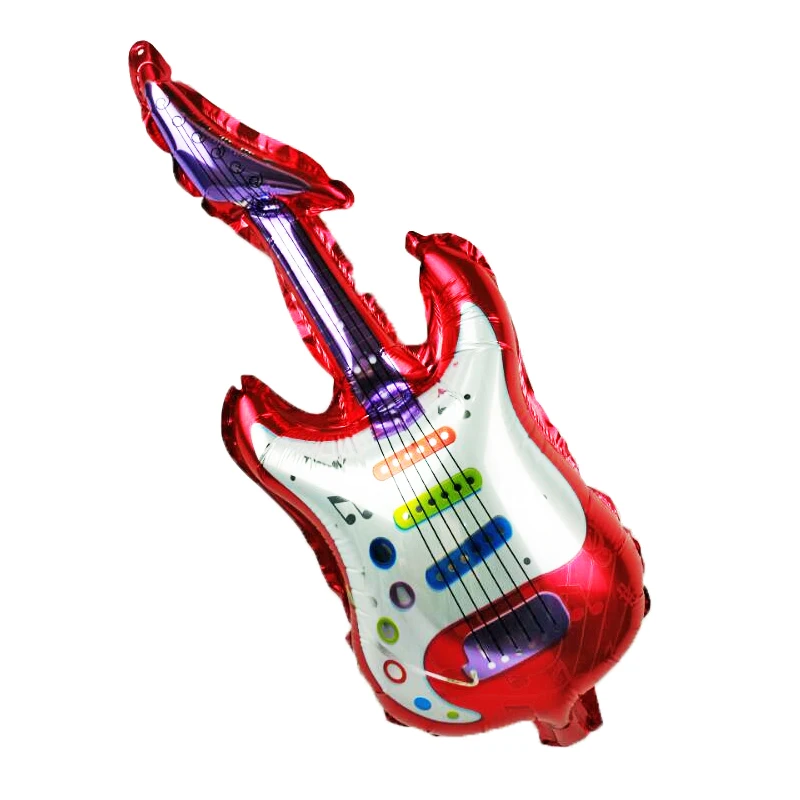 10pcs/lot Mini Guitar Helium Foil Balloon Birthday Party Decoration Kids Wedding Suppliers Inflatable Children Toys | Дом и сад