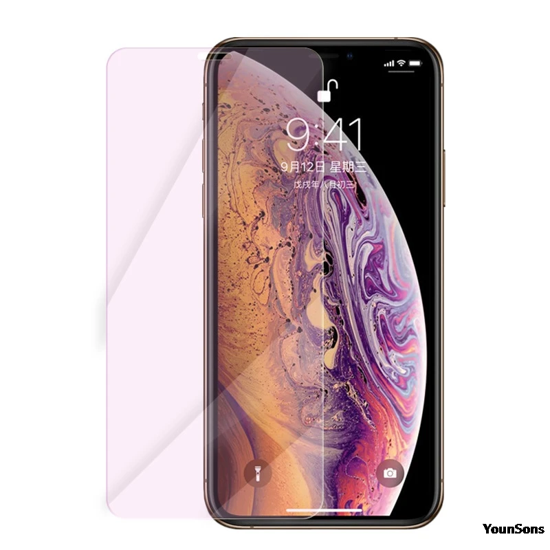0 26 мм анти синяя закаленная стеклянная пленка для iPhone X XR XS Max защита экрана стекло