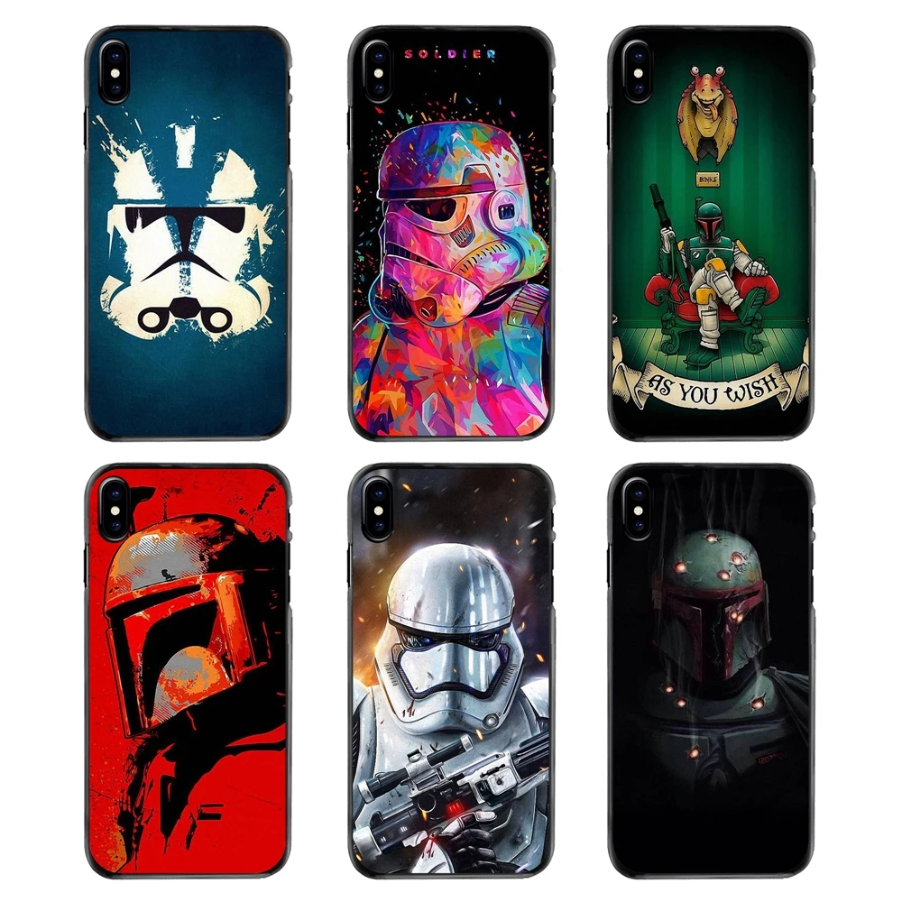 star wars darth vader boba fett Green Helmet Phone Covers For iPhone 4 4S 5 5S 5C SE 6 6S 7 8 Plus X XR XS Max iPod Touch |