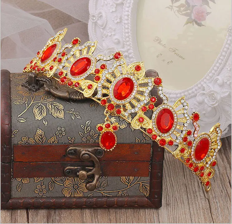 Королевская Хрустальная корона свадебная диадема украшения для волос