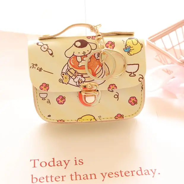 Милый мультяшный Даффи медведь стеллалу hello kitty My Melody Cinnamoroll пудинг собака маленькая двойная звезда ЦУМ Портмоне Сумочка для ключей, карточек