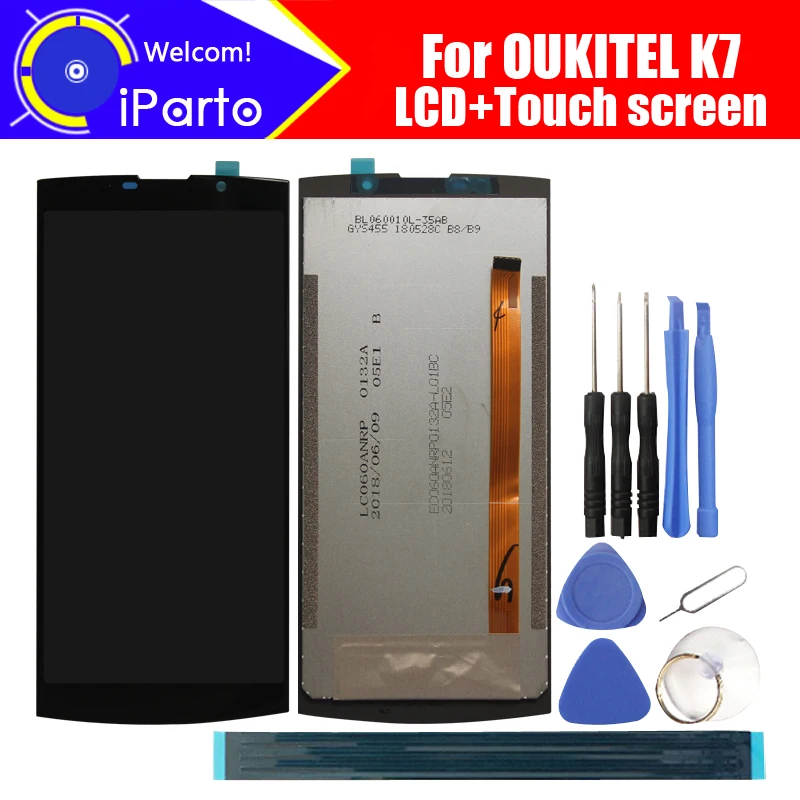 ЖК дисплей OUKITEL K7 6 0 дюйма + кодирующий преобразователь сенсорного экрана в сборе