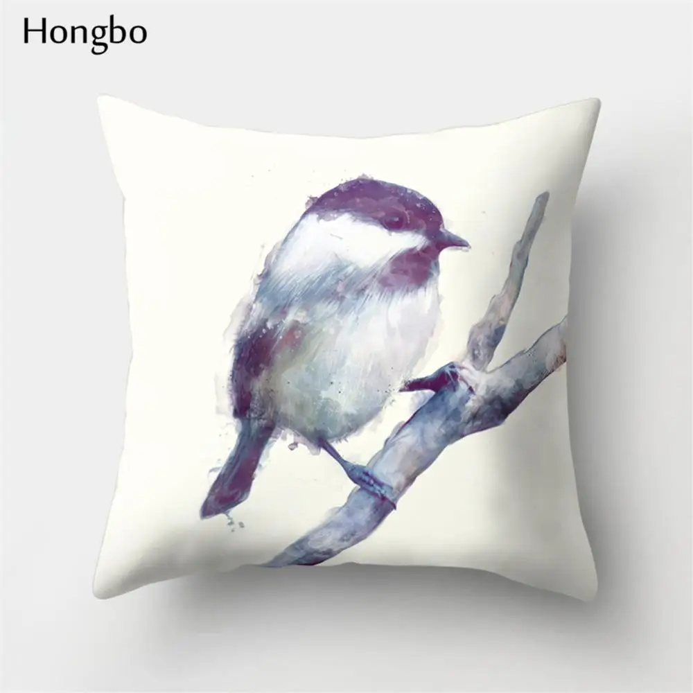 4 Hongbo 1 шт. чехол для подушки с рисунком лисы, медведя, птицы, лошади, диких животных, декоративный чехол для подушки, для дома и офиса - Цвет: 4