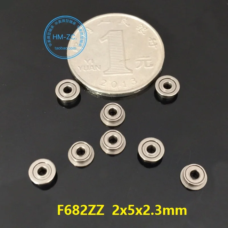 50 шт./100 шт./500 шт. F682ZZ F682Z F682 ZZ Z полный шар (без клетки) 2x5x2 3 мм фланец радиальный