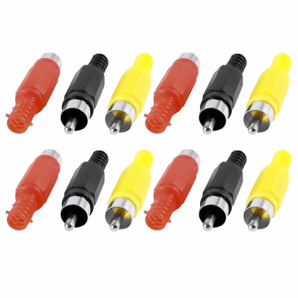 

200 pcs RCA Phono male Plug Solder Type Audio Video Cable Adapter Connector