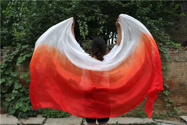 Платок для танца живота с плавным переходом цвета 100% шелк|veil headband|shawl rosesshawl wrap |