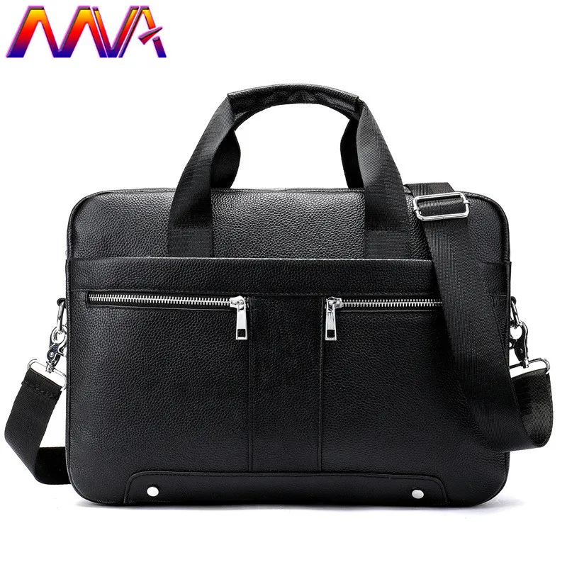 MVA мужской портфель из натуральной кожи Новое поступление Мужская винтажная