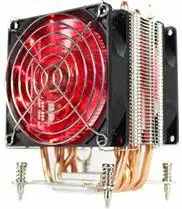 Red LED ARSYLID кулер для процессора, 6 тепловых трубок, двойной вентилятор 9 см, 4-контактный PWM вентилятор, Поддержка Intel LGA115x 1366 2011 TDP 130 Вт, бесшумный вентилятор X79 X99 X58 - Цвет лезвия: Red LED