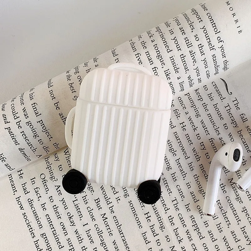 White VOZRO беспроводной Bluetooth чехол для наушников для Apple Airpods силиконовый зарядный чехол для наушников Защитный чехол для Airpods - Цвет: White