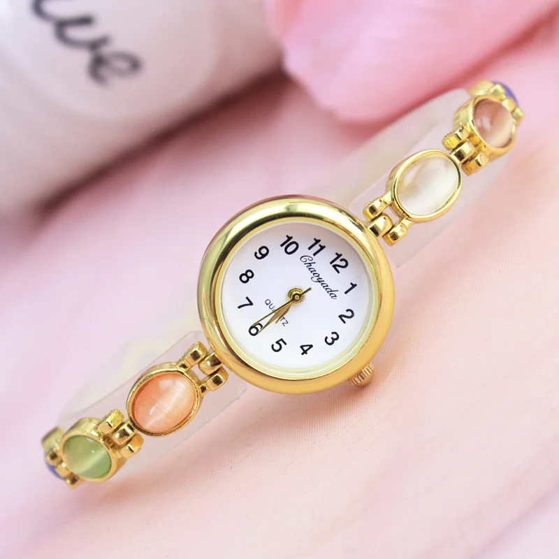20222 Роскошные брендовые золотые часы с браслетом, женские модные ювелирные изделия, кварцевые наручные часы, женские часы, цифровые часы