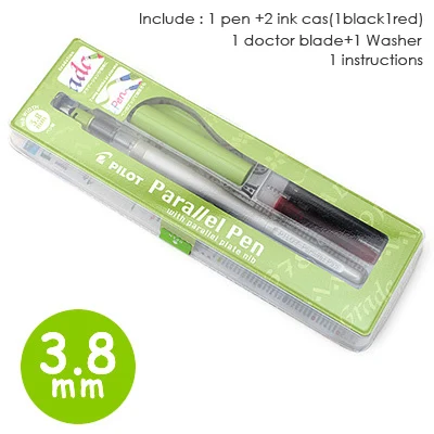 3.8mm Японский пилот, художественный шрифт, параллельная авторучка, художественное создание, живопись, дизайн, скрапбук, сделай сам, школьные принадлежности для студентов - Цвет: 3.8mm