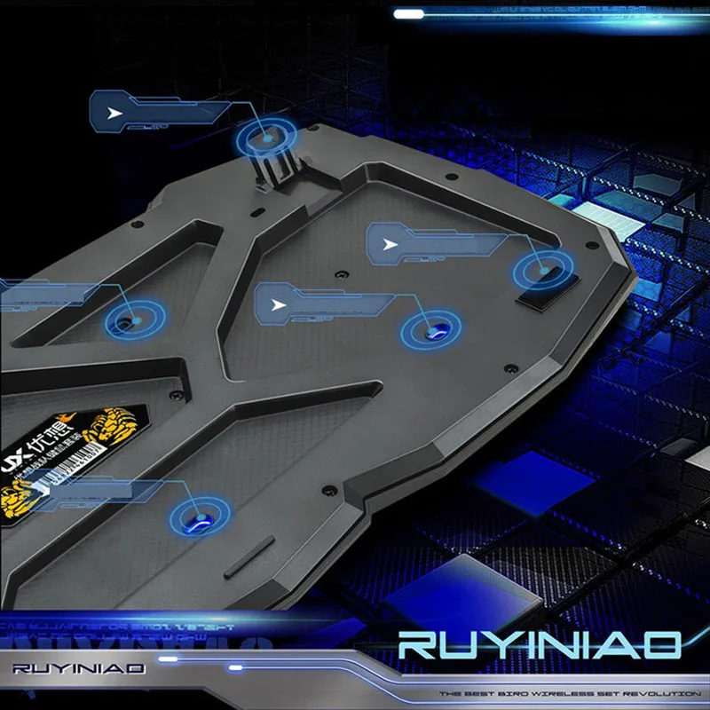 

UThink Molten Version V100 Backlit illuminated Multimedia Ergonomic Gaming Keyboard + Optical Gaming Mouse Set + Mouse Pad New